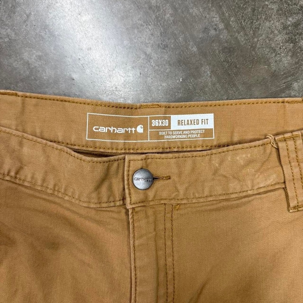 Carhartt Tan Double Knee Work Pants 34x29 - Picture 2 of 7